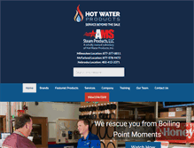 Tablet Screenshot of hotwaterproducts.com